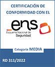 Certificado de conformidad con ENS